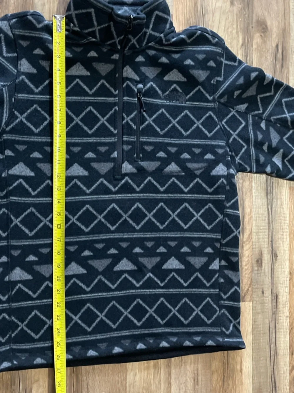 The North Face Jacket Mens M Novelty Gordon Lyons 1/4 Zip Fleece Knit Pullover